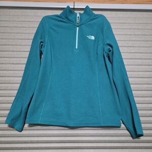 The North Face Turquoise Half-Zip Fleece